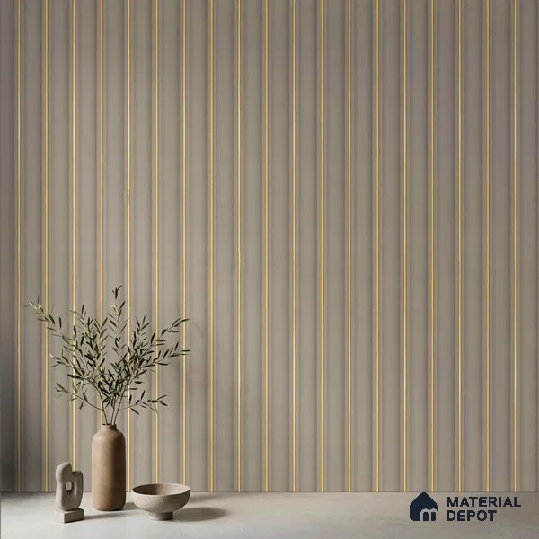 Grey Metallic Look PN 04068 9.5 ft x 4.9 inch Charcoal Panel - 12 mm | Suitable for Feature Wall, TV Unit & Living Room | Width is Subjected to 5% Variation