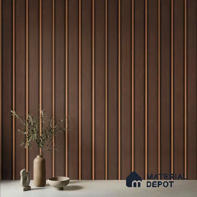 Wooden Look PN 04073 9.5 ft x 4.9 inch Charcoal Panel - 12 mm | Suitable for Feature Wall, TV Unit & Living Room | Width is Subjected to 5% Variation