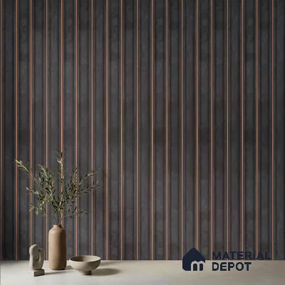 Wooden Look PN 04075 8 ft x 4.9 inch Charcoal Panel - 12 mm | Suitable for Feature Wall, TV Unit & Living Room | Width is Subjected to 5% Variation