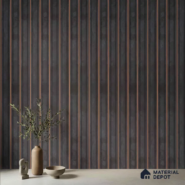 Wooden Look PN 04075 8 ft x 4.9 inch Charcoal Panel - 12 mm | Suitable for Feature Wall, TV Unit & Living Room | Width is Subjected to 5% Variation