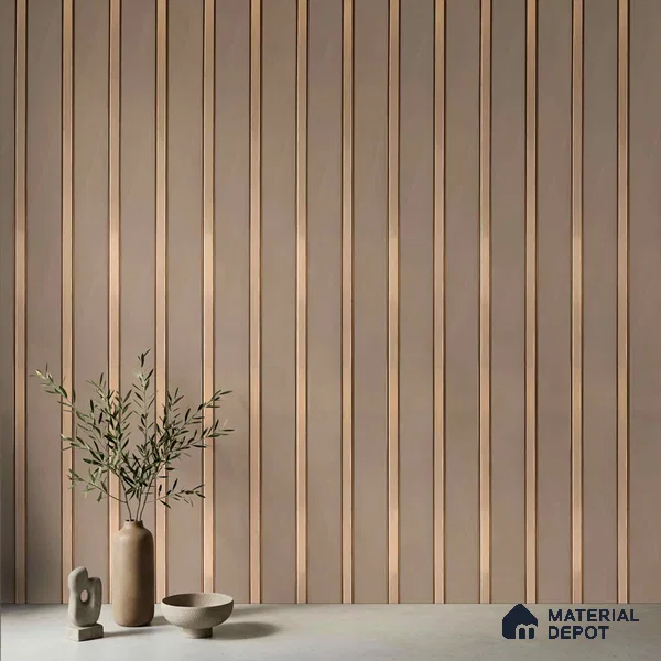 White Plain Colour Look PN 04077 9.5 ft x 4.9 inch Charcoal Panel - 12 mm | Suitable for Feature Wall, TV Unit & Living Room | Width is Subjected to 5% Variation