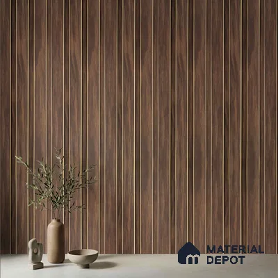 Wooden Look PN 04081 9.5 ft x 4.9 inch Charcoal Panel - 12 mm | Suitable for Feature Wall, TV Unit & Living Room | Width is Subjected to 5% Variation