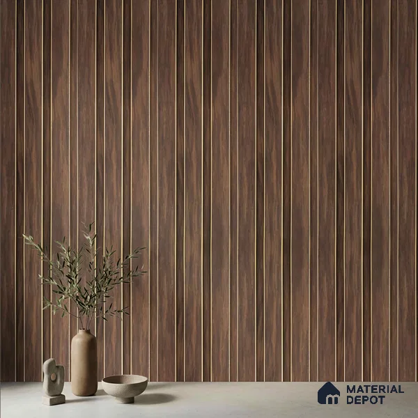 Wooden Look PN 04081 9.5 ft x 4.9 inch Charcoal Panel - 12 mm | Suitable for Feature Wall, TV Unit & Living Room | Width is Subjected to 5% Variation