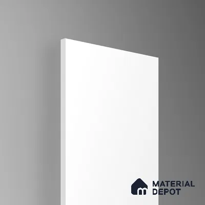 Pure White Solid Colors Look LM 26023 8 ft x 4 ft Matte Finish ASA Laminate - 1 mm