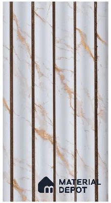 Dove Grey Marble Look PN 07937 8 ft x 5 inch Charcoal Panel/Louver - 11 mm
