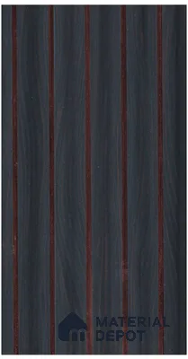 Graphite Grey Wood Look PN 07938 8 ft x 5 inch Charcoal Panel/Louver - 11 mm