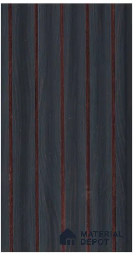 Graphite Grey Wood Look PN 07938 8 ft x 5 inch Charcoal Panel/Louver - 11 mm