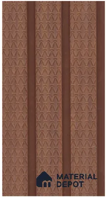 Coffee Brown Wood Look PN 07939 8 ft x 5 inch Charcoal Panel/Louver - 11 mm