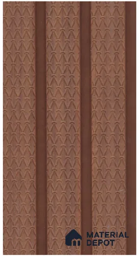 Coffee Brown Wood Look PN 07939 8 ft x 5 inch Charcoal Panel/Louver - 11 mm