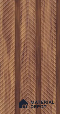 Teak Brown Wood Look PN 07940 8 ft x 5 inch Charcoal Panel/Louver - 11 mm