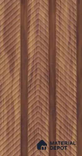 Teak Brown Wood Look PN 07940 8 ft x 5 inch Charcoal Panel/Louver - 11 mm