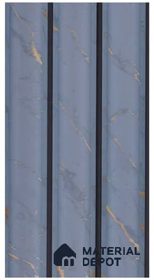 Slate Grey Marble Look PN 07942 8 ft x 5 inch Charcoal Panel/Louver - 11 mm