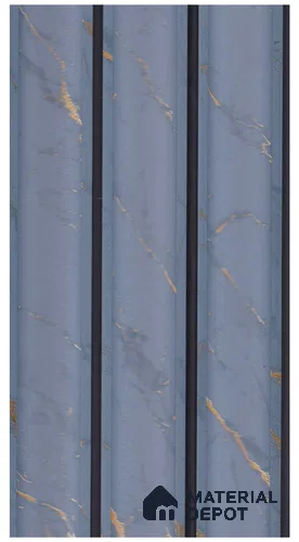 Slate Grey Marble Look PN 07942 8 ft x 5 inch Charcoal Panel/Louver - 11 mm
