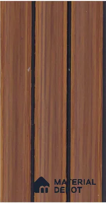 Coffee Brown Wood Look PN 07945 8 ft x 5 inch Charcoal Panel/Louver - 11 mm