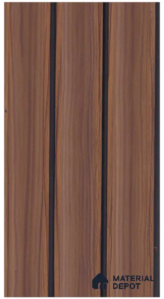 Coffee Brown Wood Look PN 07946 8 ft x 5 inch Charcoal Panel/Louver - 11 mm