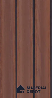 Coffee Brown Wood Look PN 07947 8 ft x 5 inch Charcoal Panel/Louver - 11 mm