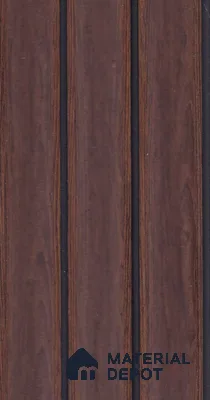 Cappucino Brown Wood Look PN 07948 8 ft x 5 inch Charcoal Panel/Louver - 11 mm