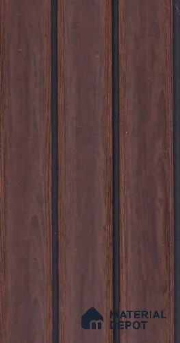 Cappucino Brown Wood Look PN 07948 8 ft x 5 inch Charcoal Panel/Louver - 11 mm