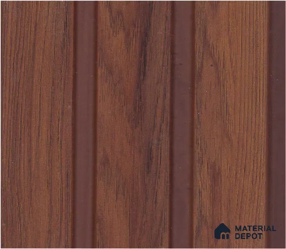 Coffee Brown Wood Look PN 07953 8 ft x 5 inch Charcoal Panel/Louver - 11 mm