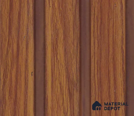 Mud Brown Wood Look PN 07954 8 ft x 5 inch Charcoal Panel/Louver - 11 mm