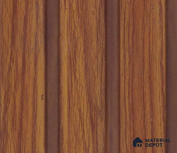Mud Brown Wood Look PN 07954 8 ft x 5 inch Charcoal Panel/Louver - 11 mm