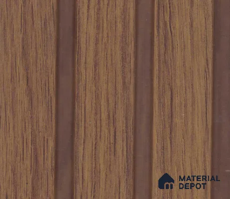 Nutmeg Brown Wood Look PN 07956 8 ft x 5 inch Charcoal Panel/Louver - 11 mm