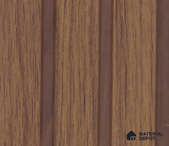 Nutmeg Brown Wood Look PN 07956 8 ft x 5 inch Charcoal Panel/Louver - 11 mm