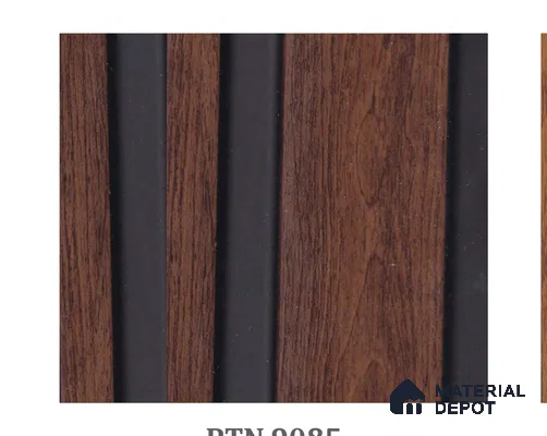Chocolate Brown Wood Look PN 07957 8 ft x 5 inch Charcoal Panel/Louver - 11 mm