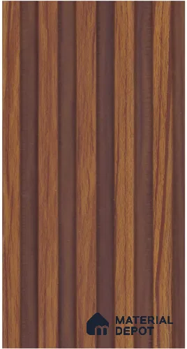 Chocolate Brown Wood Look PN 07965 8 ft x 5 inch Charcoal Panel/Louver - 11 mm