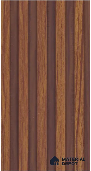 Chocolate Brown Wood Look PN 07965 8 ft x 5 inch Charcoal Panel/Louver - 11 mm