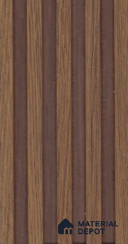 Cappucino Brown Wood Look PN 07966 8 ft x 5 inch Charcoal Panel/Louver - 11 mm