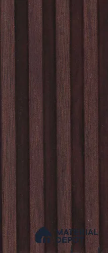 Wenge Brown Wood Look PN 07967 8 ft x 5 inch Charcoal Panel/Louver - 11 mm