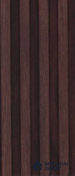 Wenge Brown Wood Look PN 07967 8 ft x 5 inch Charcoal Panel/Louver - 11 mm