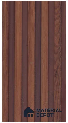 Chocolate Brown Wood Look PN 07968 8 ft x 5 inch Charcoal Panel/Louver - 11 mm