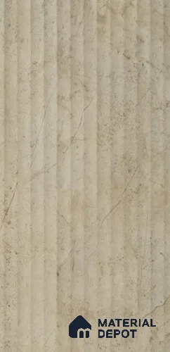 PN 07372 Marble Look Louver 8 ft x 0.8 ft Texture Finish - 10 mm | Suitable for Feature Wall, TV Unit & Living Room
