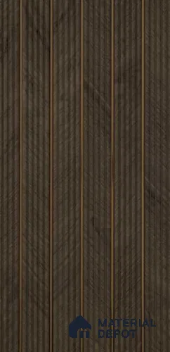 PN 07374 Wood Look Louver 8 ft x 0.8 ft Texture Finish  - 10 mm | Suitable for Feature Wall, TV Unit & Living Room
