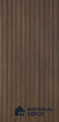 PN 07376 Wood Look Louver 8 ft x 0.8 ft Texture Finish  - 10 mm | Suitable for Feature Wall, TV Unit & Living Room