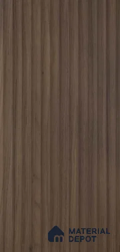PN 07376 Wood Look Louver 8 ft x 0.8 ft Texture Finish  - 10 mm | Suitable for Feature Wall, TV Unit & Living Room