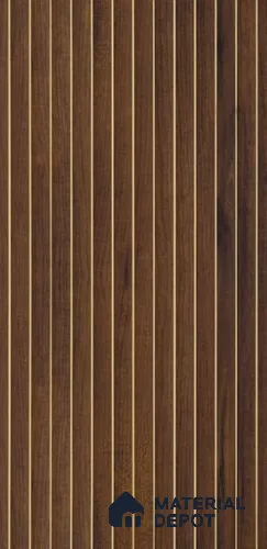 PN 07382 Solid Colors Look Louver 8 ft x 0.8 ft Texture Finish  - 10 mm | Suitable for Feature Wall, TV Unit & Living Room
