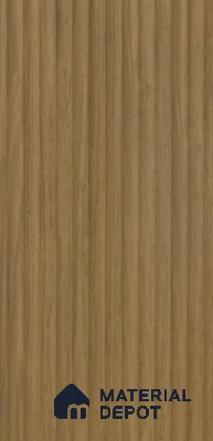PN 07394 Wood Look Louver 8 ft x 0.8 ft Texture Finish  - 10 mm | Suitable for Feature Wall, TV Unit & Living Room