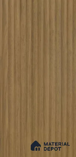 PN 07394 Wood Look Louver 8 ft x 0.8 ft Texture Finish  - 10 mm | Suitable for Feature Wall, TV Unit & Living Room