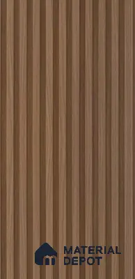 PN 07400 Wood Look Louver 8 ft x 0.8 ft Texture Finish  - 10 mm | Suitable for Feature Wall, TV Unit & Living Room