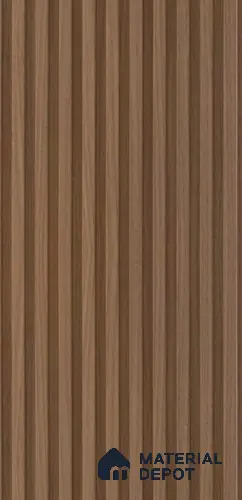 PN 07400 Wood Look Louver 8 ft x 0.8 ft Texture Finish - 10 mm | Suitable for Feature Wall, TV Unit & Living Room