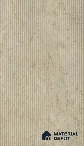PN 07401 Marble Look Louver 8 ft x 1 ft Texture Finish  - 10 mm | Suitable for Feature Wall, TV Unit & Living Room
