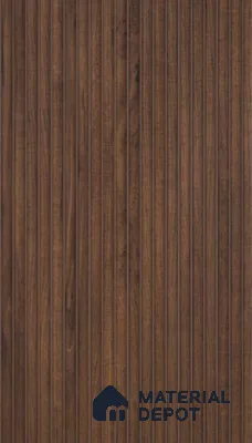 PN 07406 Wood Look Louver 8 ft x 1 ft Texture Finish  - 10 mm | Suitable for Feature Wall, TV Unit & Living Room