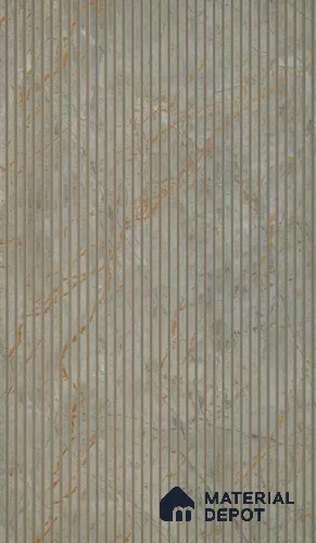 PN 07408 Wood Look Louver 8 ft x 1 ft Texture Finish  - 10 mm | Suitable for Feature Wall, TV Unit & Living Room