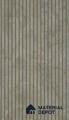 PN 07409 Wood Look Louver 8 ft x 1 ft Texture Finish  - 10 mm | Suitable for Feature Wall, TV Unit & Living Room