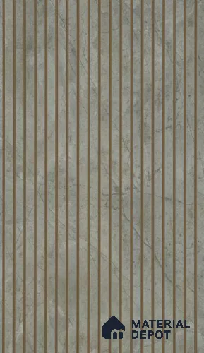 PN 07409 Wood Look Louver 8 ft x 1 ft Texture Finish  - 10 mm | Suitable for Feature Wall, TV Unit & Living Room