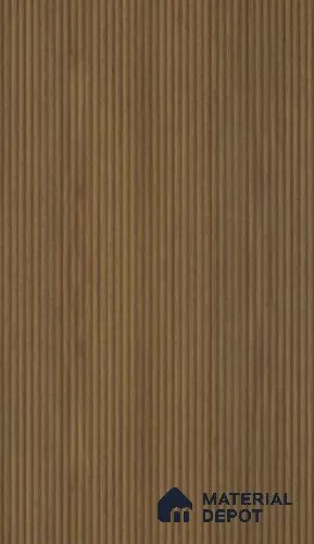 PN 07412 Wood Look Louver 8 ft x 1 ft Texture Finish  - 10 mm | Suitable for Feature Wall, TV Unit & Living Room