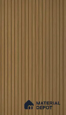 PN 07414 Wood Look Louver 8 ft x 1 ft Texture Finish  - 10 mm | Suitable for Feature Wall, TV Unit & Living Room